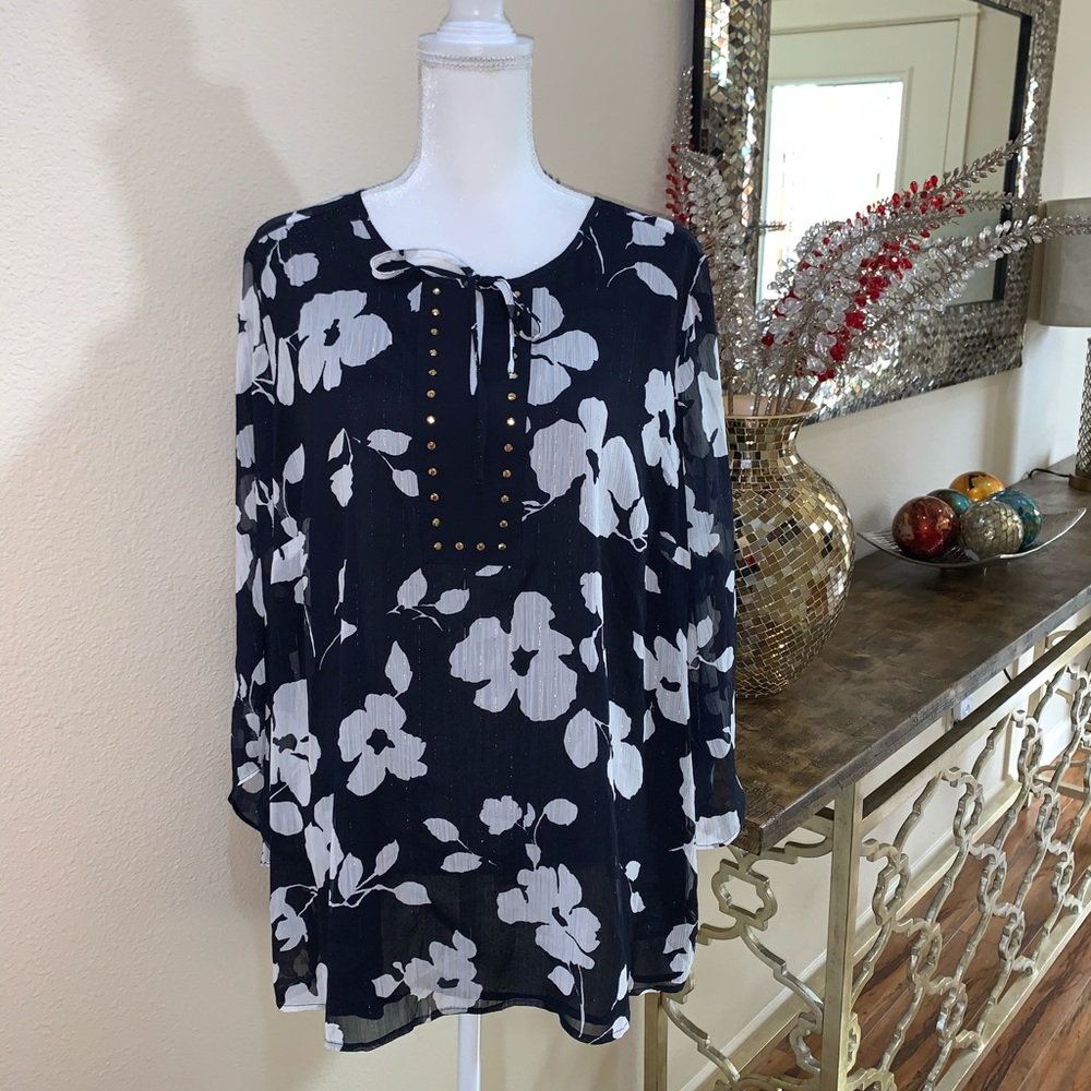 JM Collection blouse - Picture 6 of 16